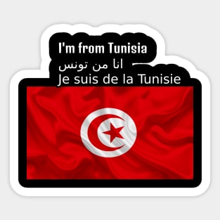 I'm from Tunisia Sticker